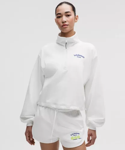 Cotton Terry Tennis Half Zip Deuce