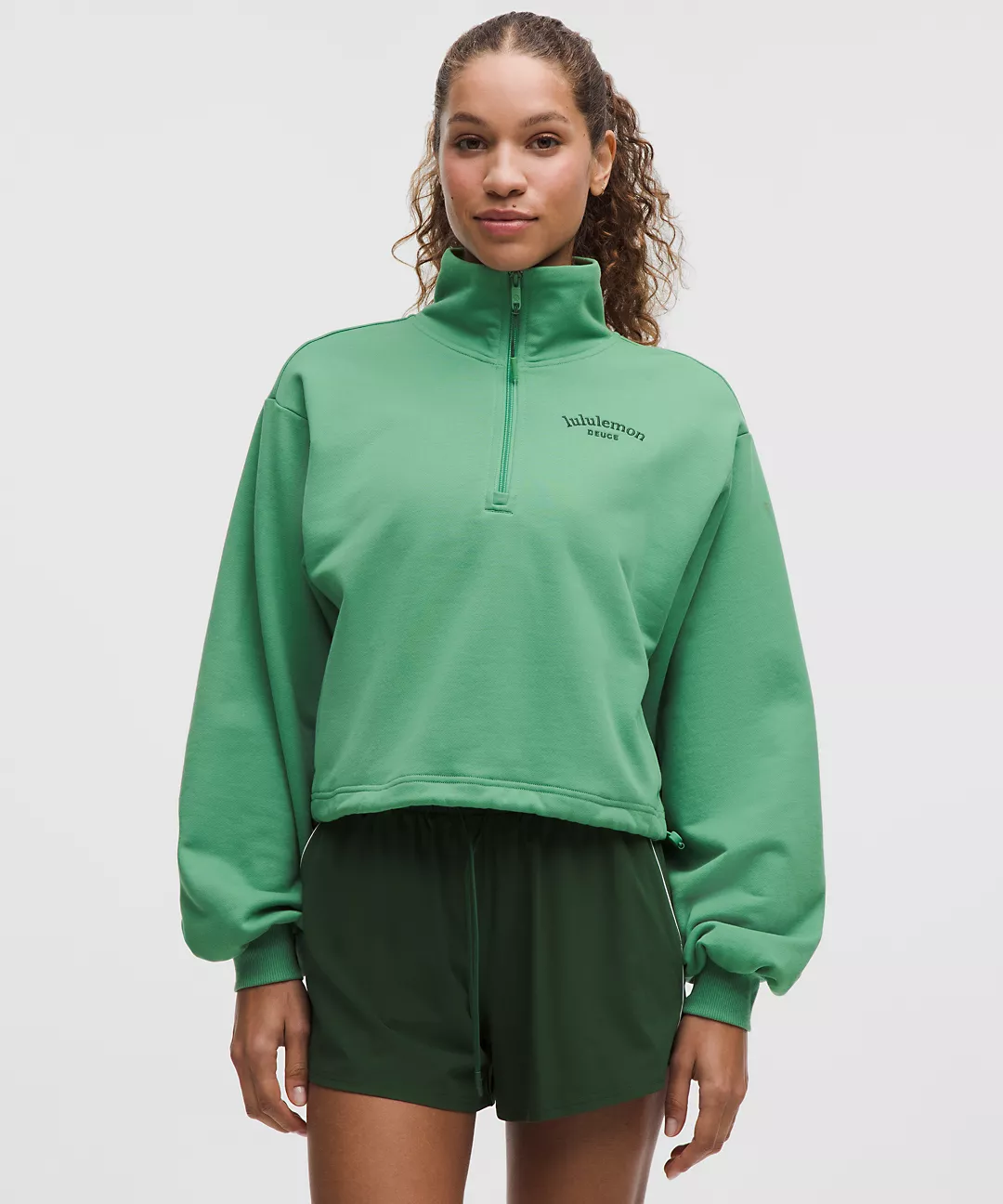 Cotton Terry Tennis Half Zip Deuce