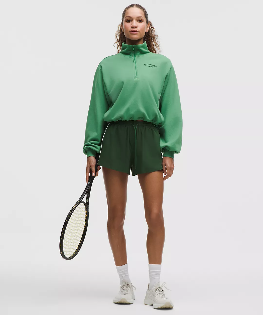 Cotton Terry Tennis Half Zip Deuce