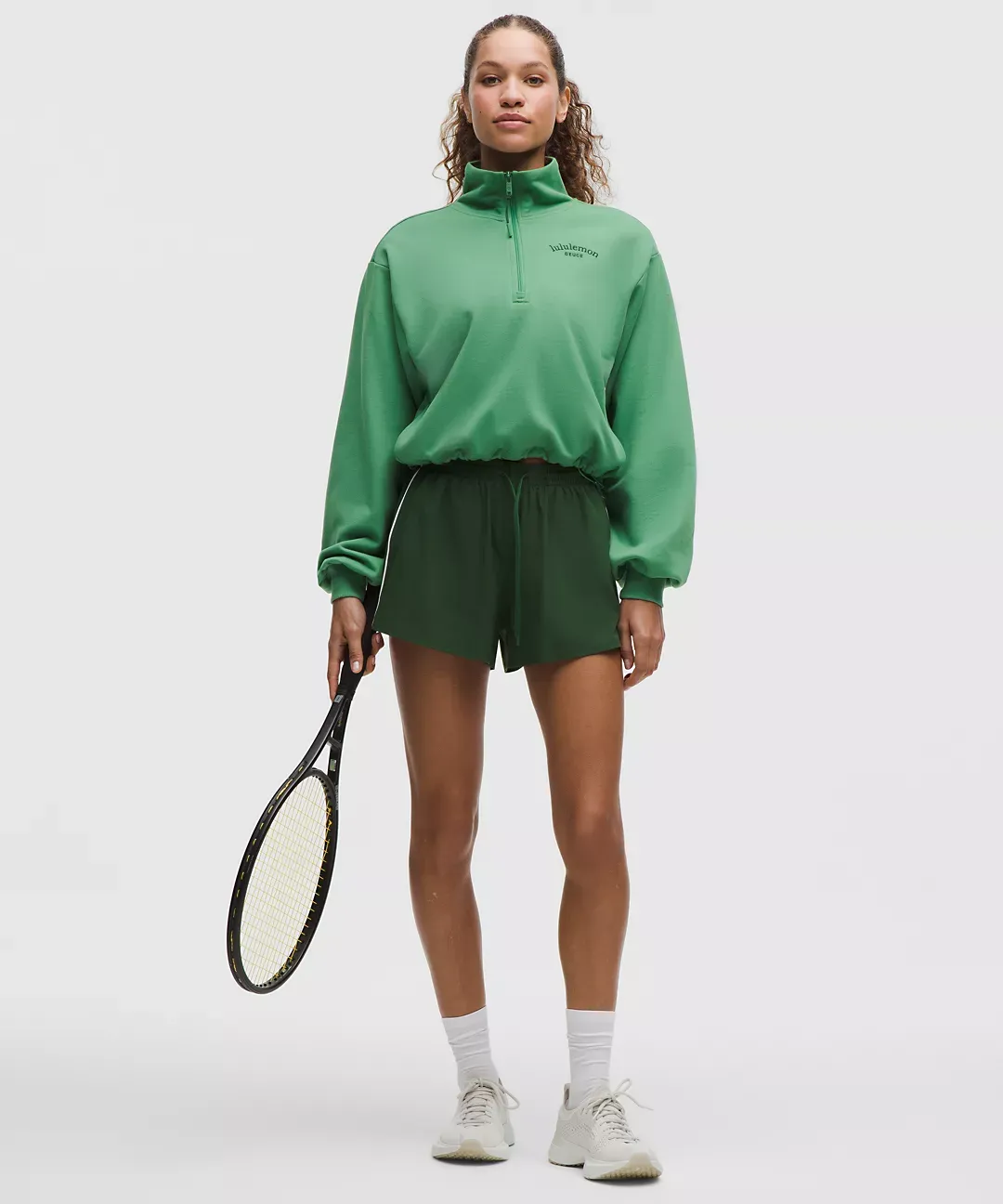 Cotton Terry Tennis Half Zip Deuce