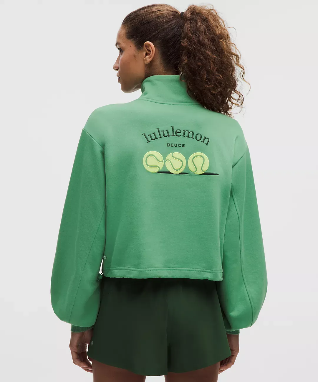 Cotton Terry Tennis Half Zip Deuce