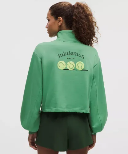 Cotton Terry Tennis Half Zip Deuce