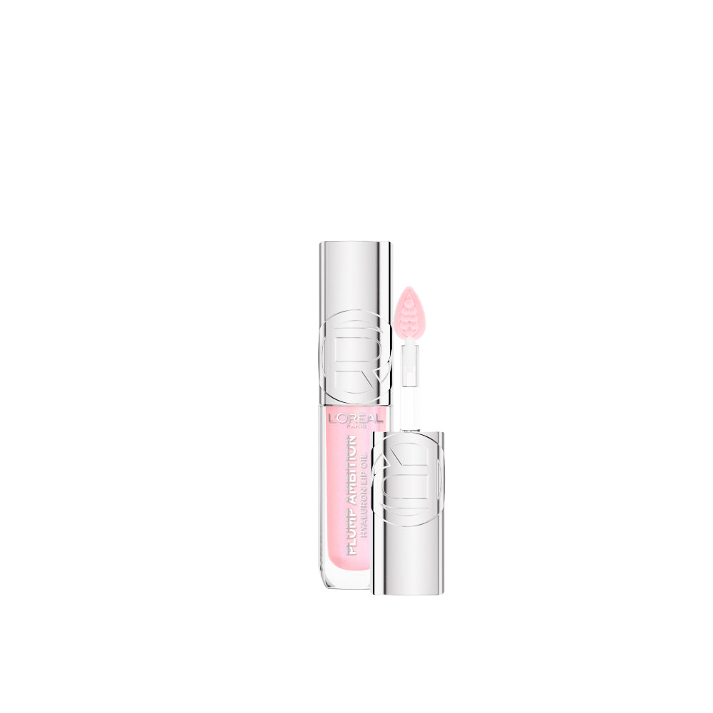 L'Orthtéal Paris Plump Ambition Hyaluron Lip Oil, 24HR Hydration and Volumizing Shine