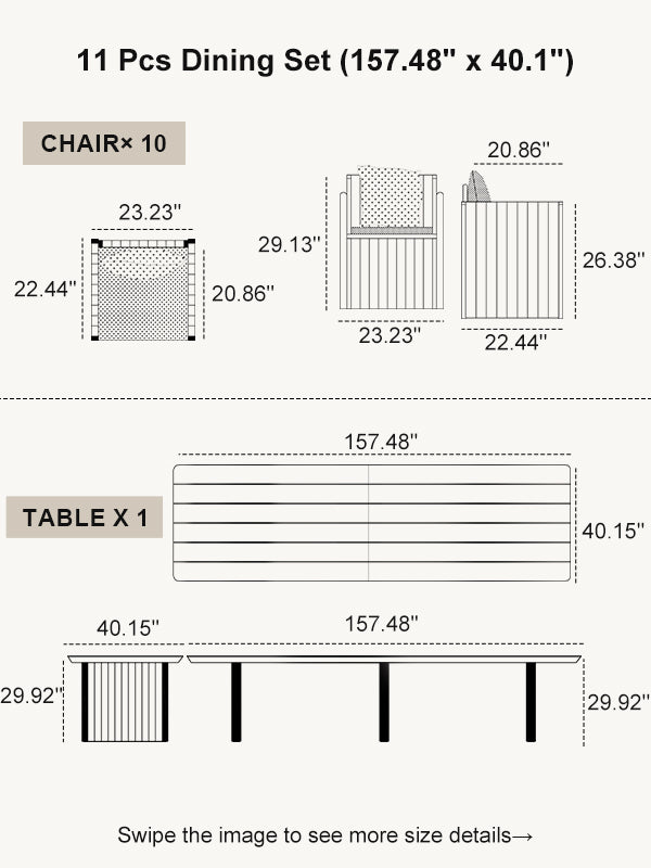 PURPLE LEAF Dining Set