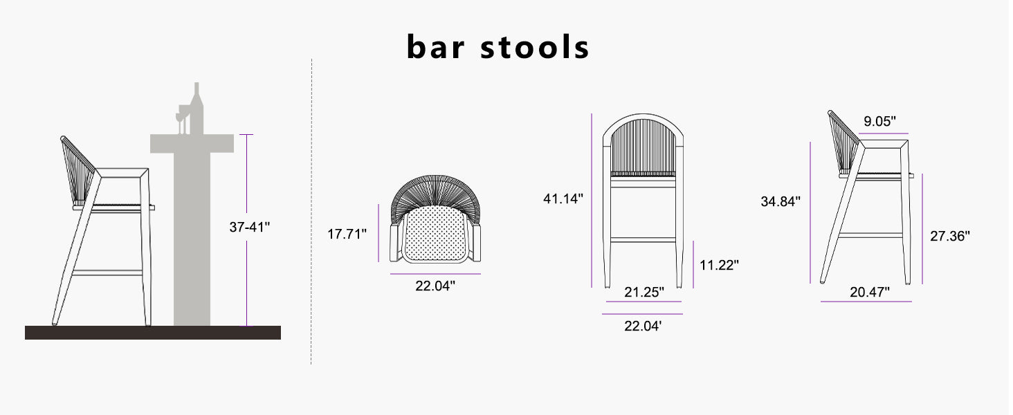 PURPLE-LEAF-Bar-Stools