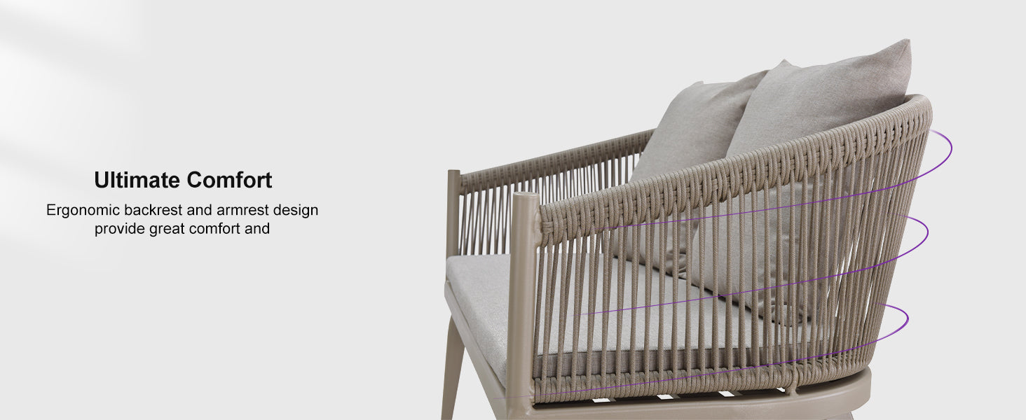 PURPLE LEAF Patio Conversation Set