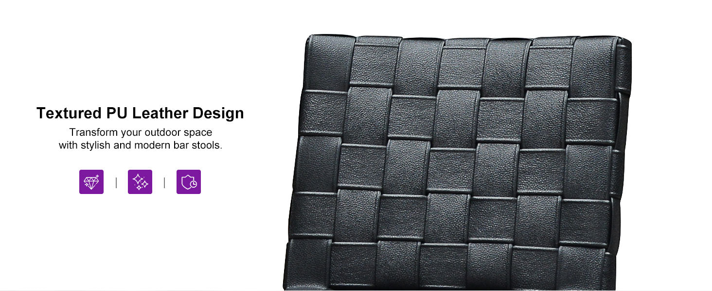 PURPLE LEAF Outdoor Bar Stools