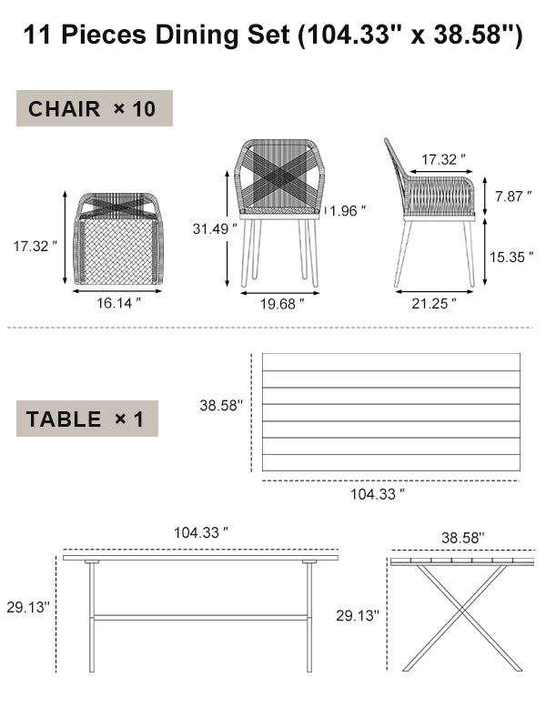 PURPLE LEAF Dining Set