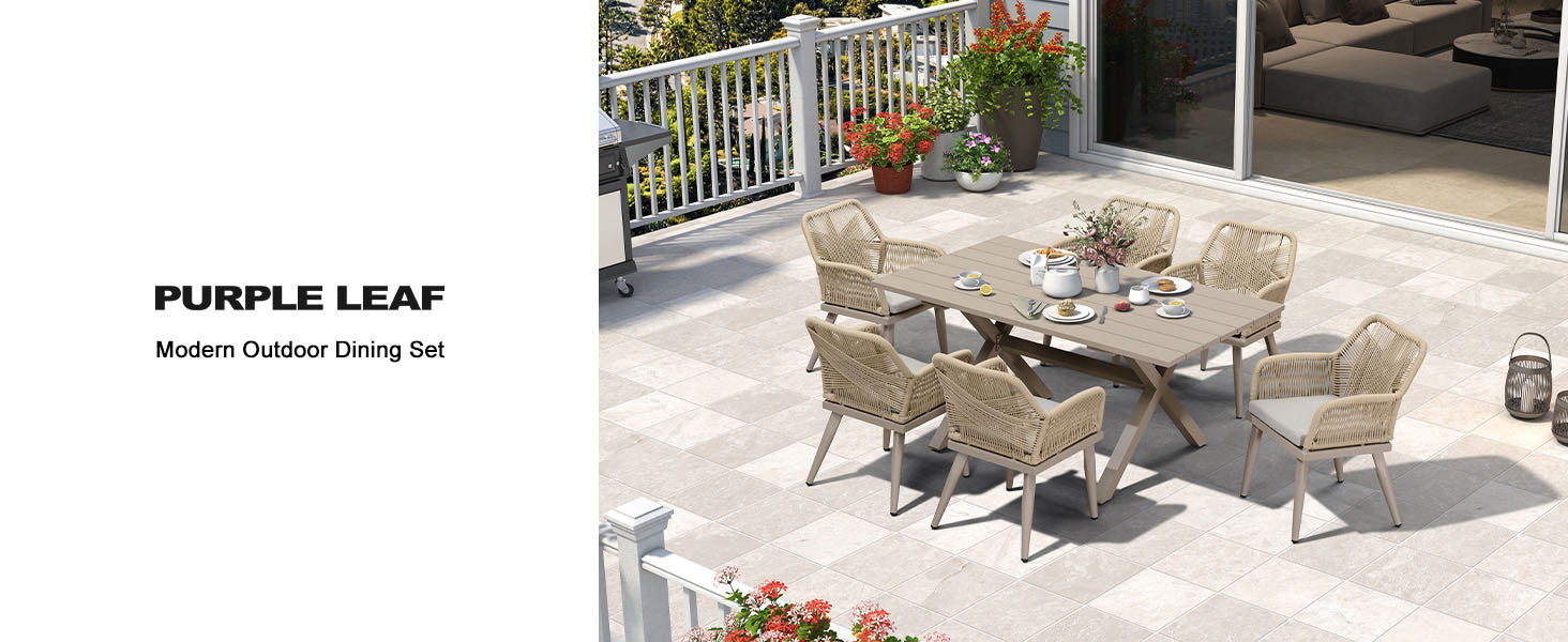 PURPLE LEAF Dining Set