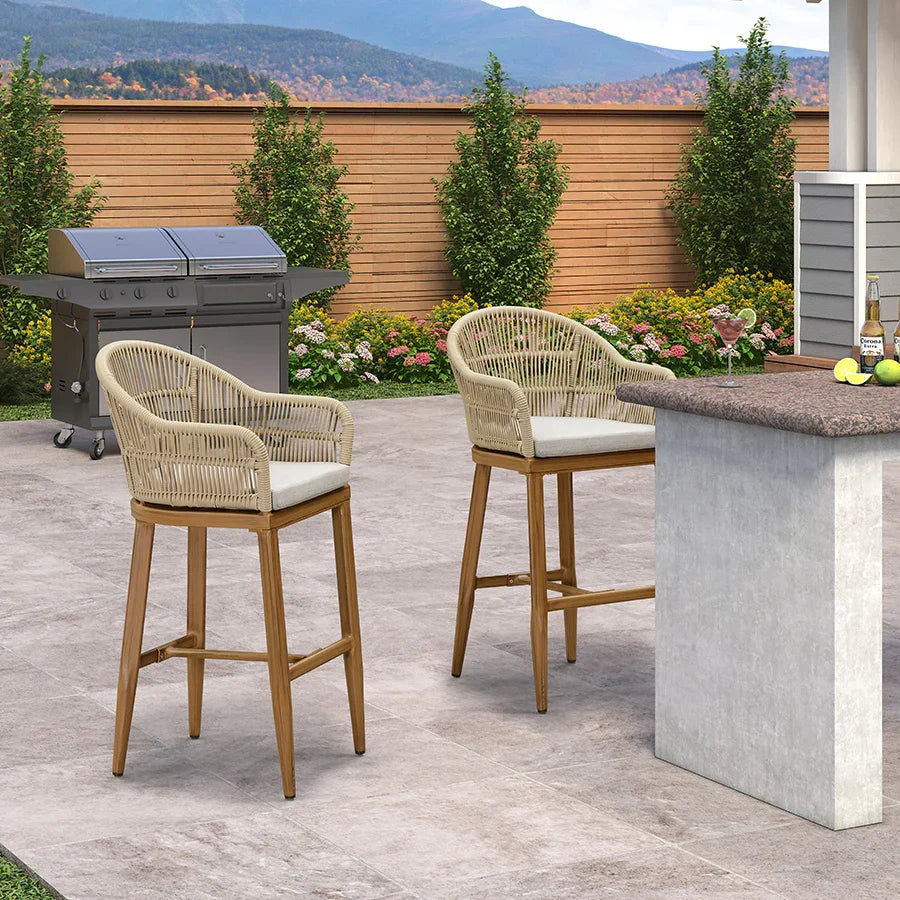 PURPLE LEAF Outdoor Bar Stools