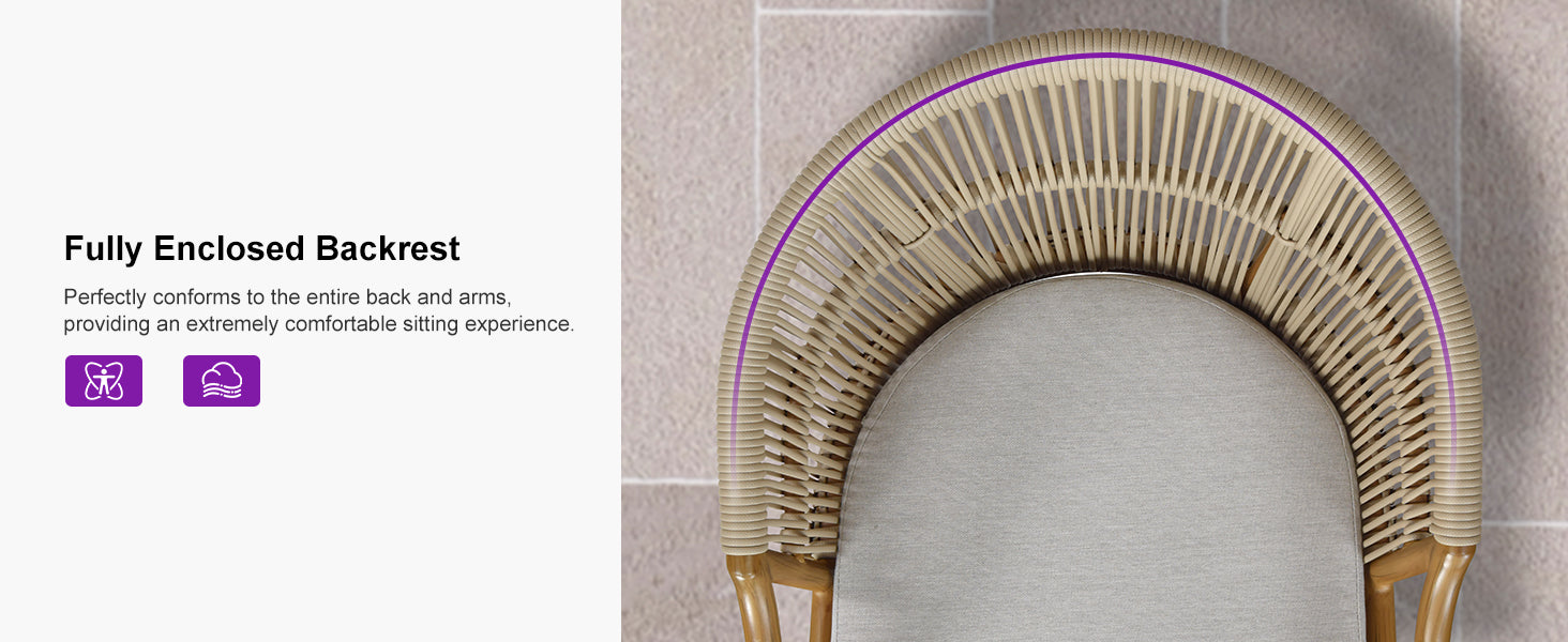 PURPLE LEAF Outdoor Bar Stools