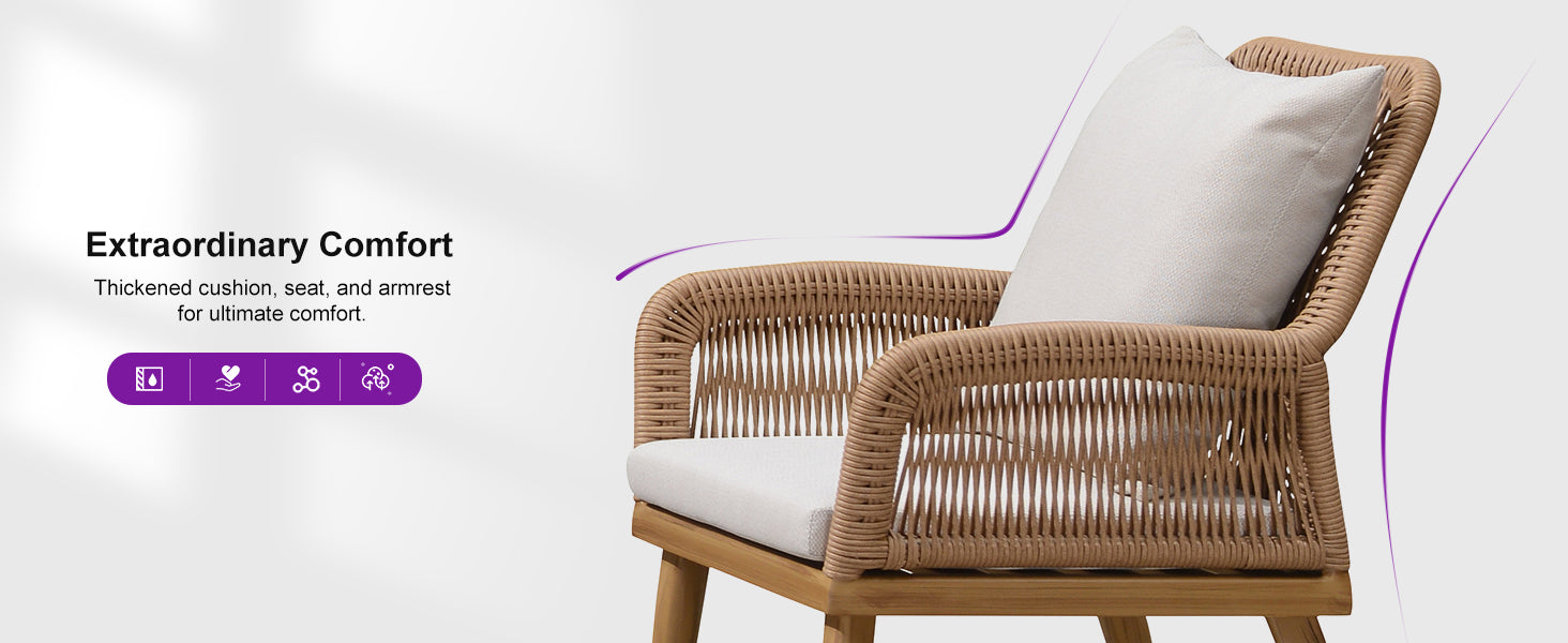 PURPLE LEAF Patio Conversation Set