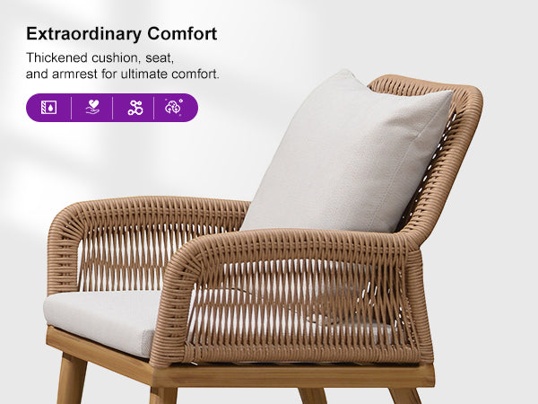 PURPLE LEAF Patio Conversation Set