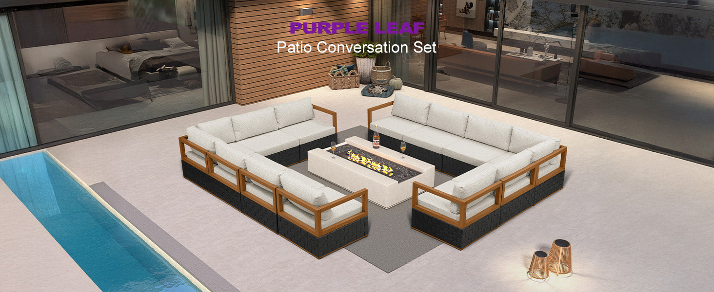 PURPLE LEAF Patio Conversation Set