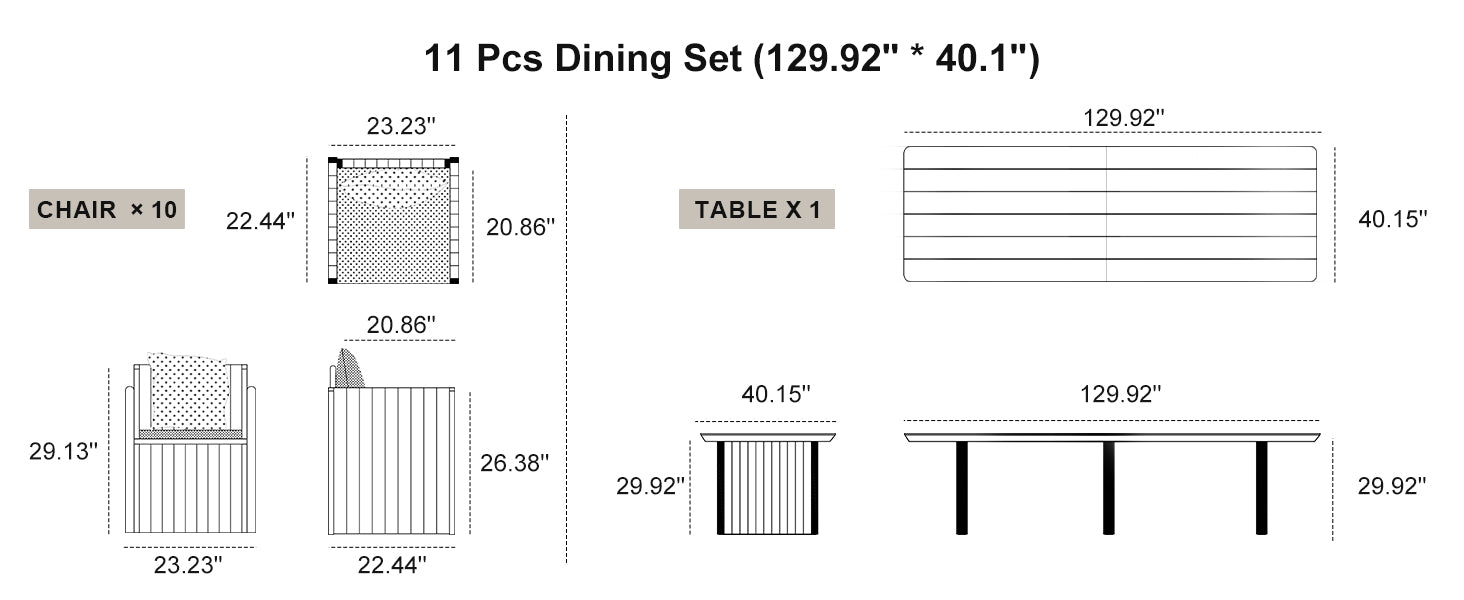 PURPLE LEAF Dining Set