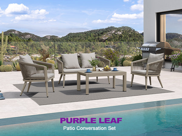 PURPLE LEAF Patio Conversation Set