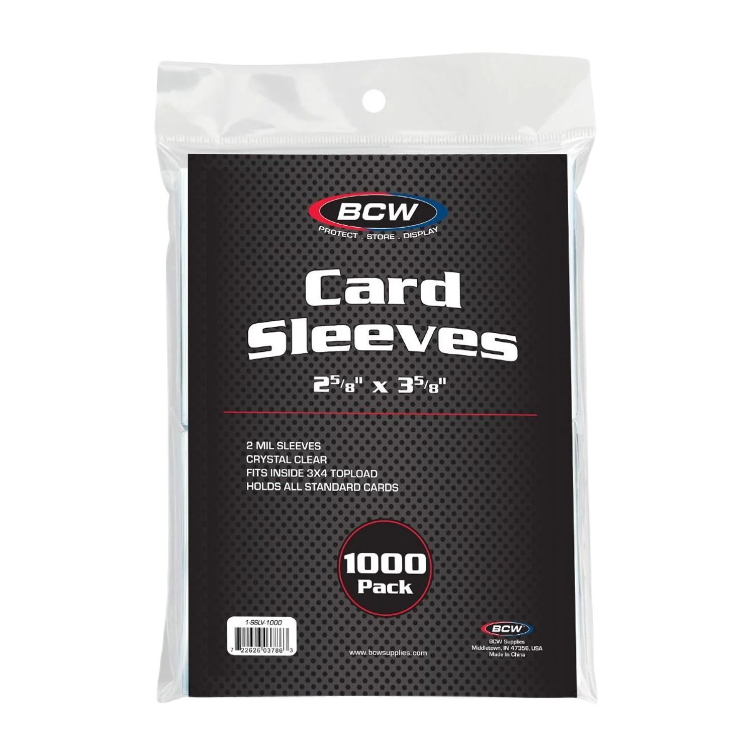 1000 BCW Standard Card Sleeves