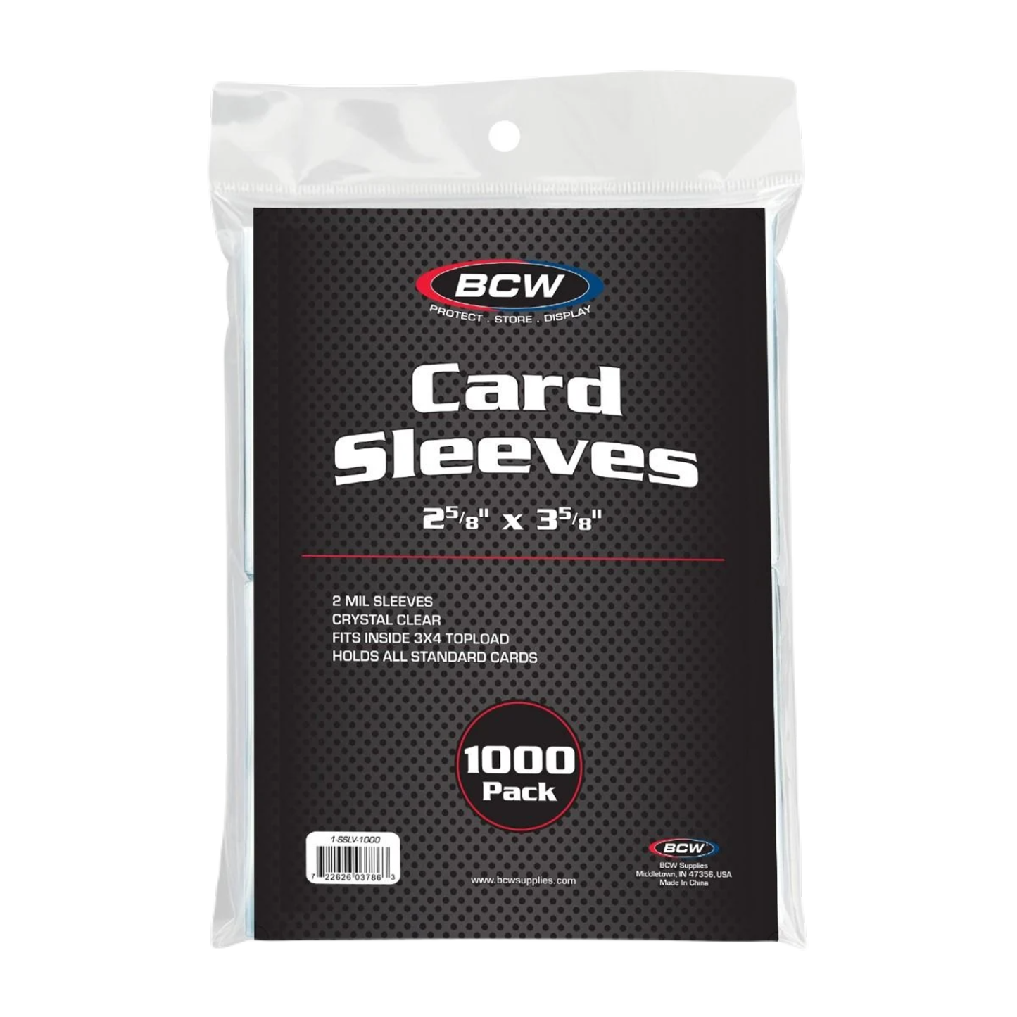 1000 BCW Standard Card Sleeves