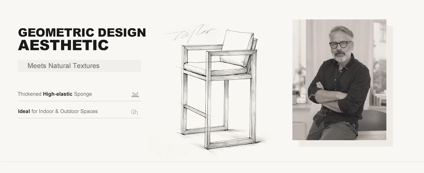 PURPLE LEAF Outdoor Bar Stools