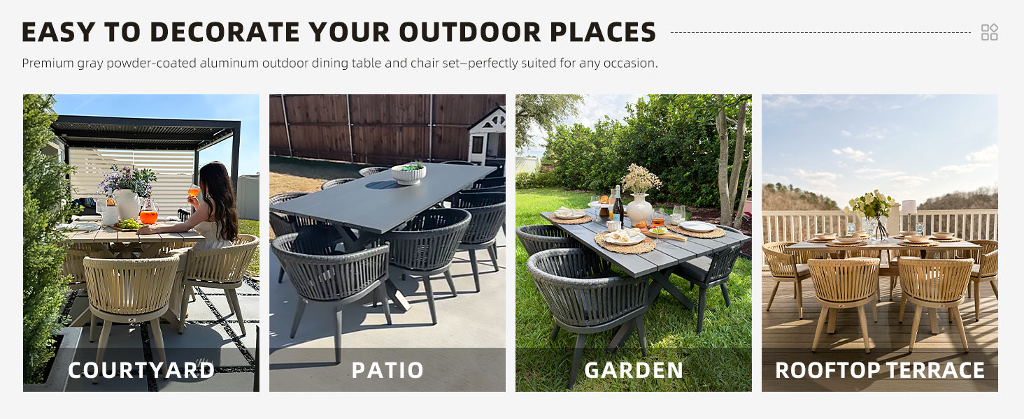 PURPLE LEAF Dining Set