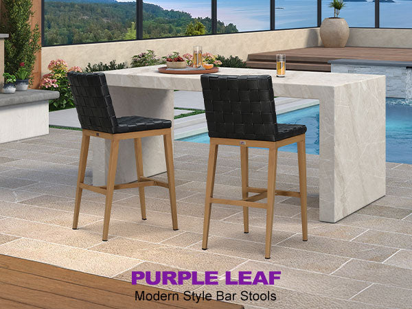 PURPLE LEAF Outdoor Bar Stools