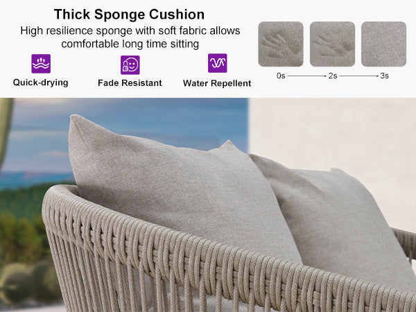 PURPLE LEAF Patio Conversation Set