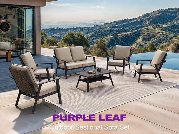 PURPLE LEAF Patio Conversation Set