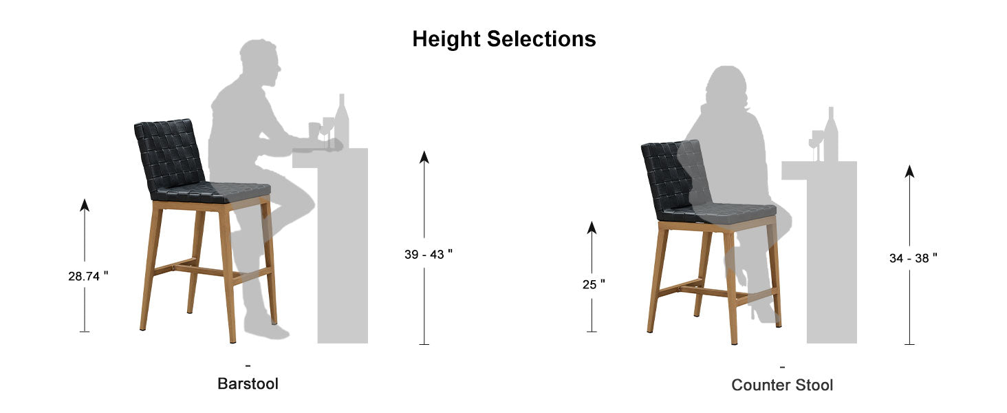 PURPLE LEAF Outdoor Bar Stools