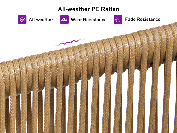 PURPLE LEAF Patio Conversation Set