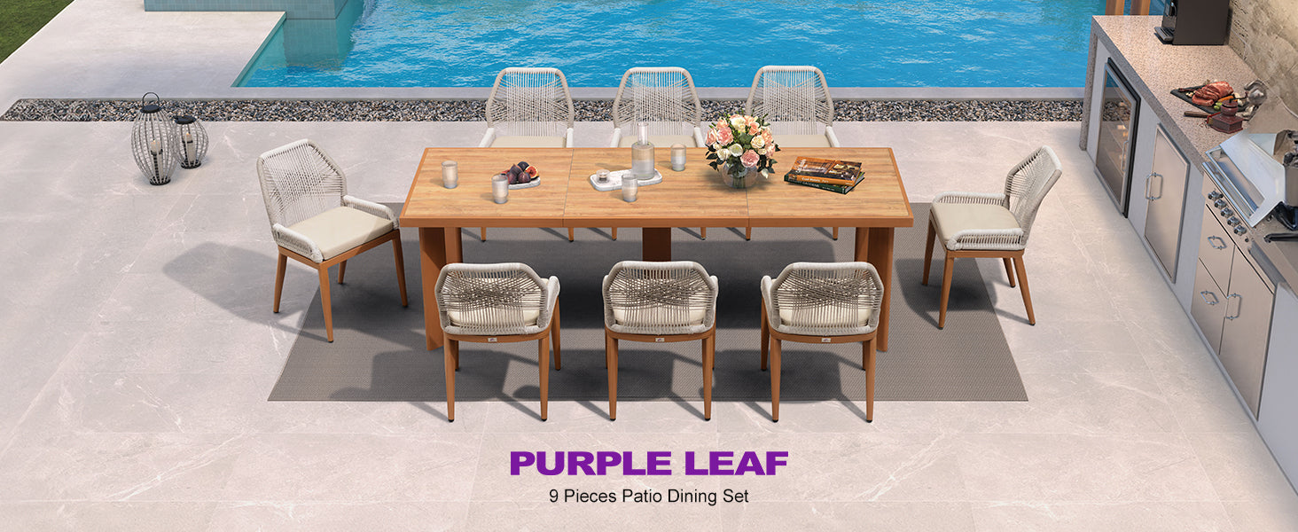 PURPLE LEAF Dining Set