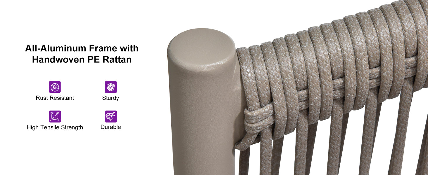 PURPLE LEAF Patio Conversation Set