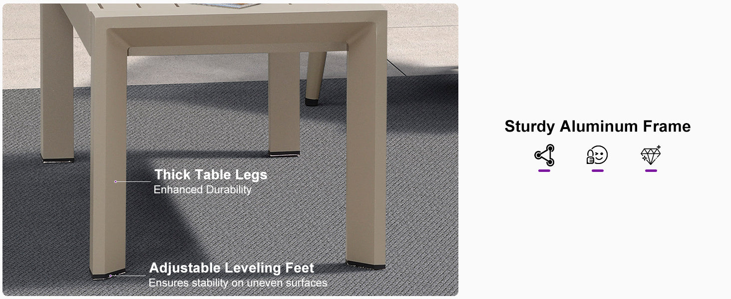 PURPLE LEAF Patio Conversation Set