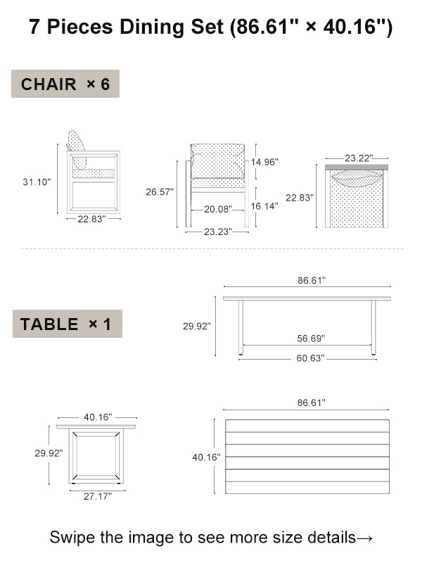 PURPLE LEAF Dining Set