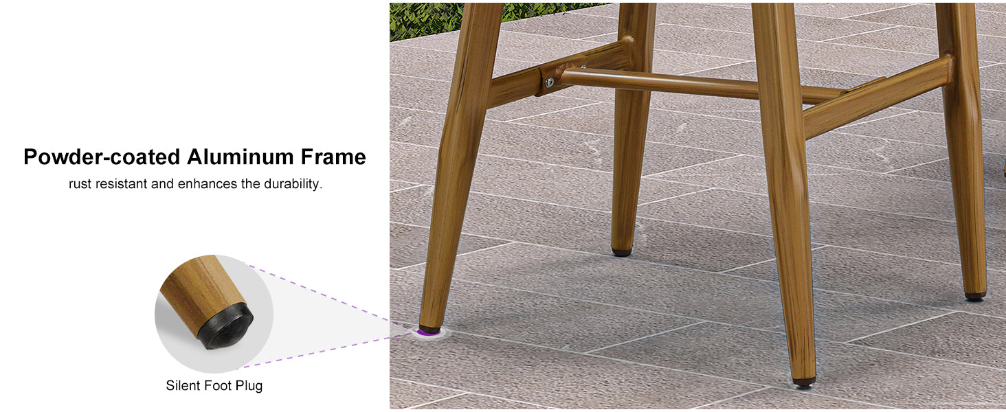 PURPLE LEAF Outdoor Bar Stools