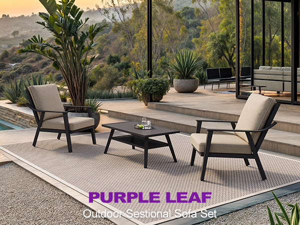 PURPLE LEAF Patio Conversation Set