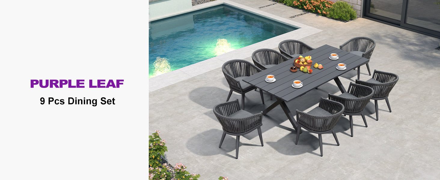 PURPLE LEAF Dining Set