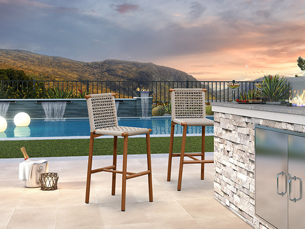 PURPLE LEAF Outdoor Bar Stools