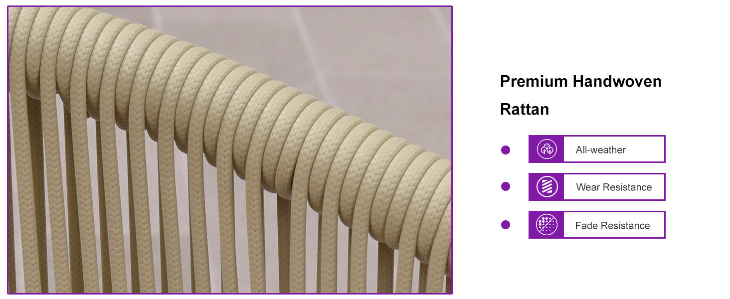 PURPLE LEAF Outdoor Bar Stools