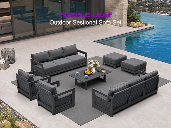 PURPLE LEAF Patio Conversation Set