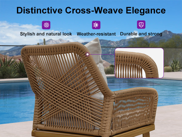 PURPLE LEAF Patio Conversation Set