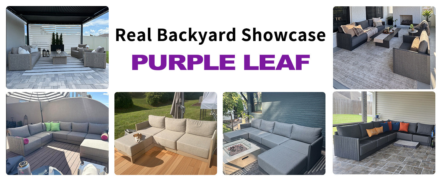 PURPLE LEAF Patio Conversation Set