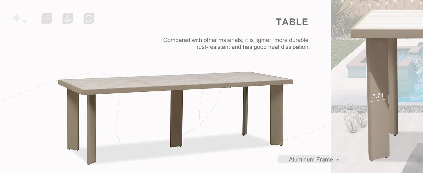 PURPLE LEAF Dining Set