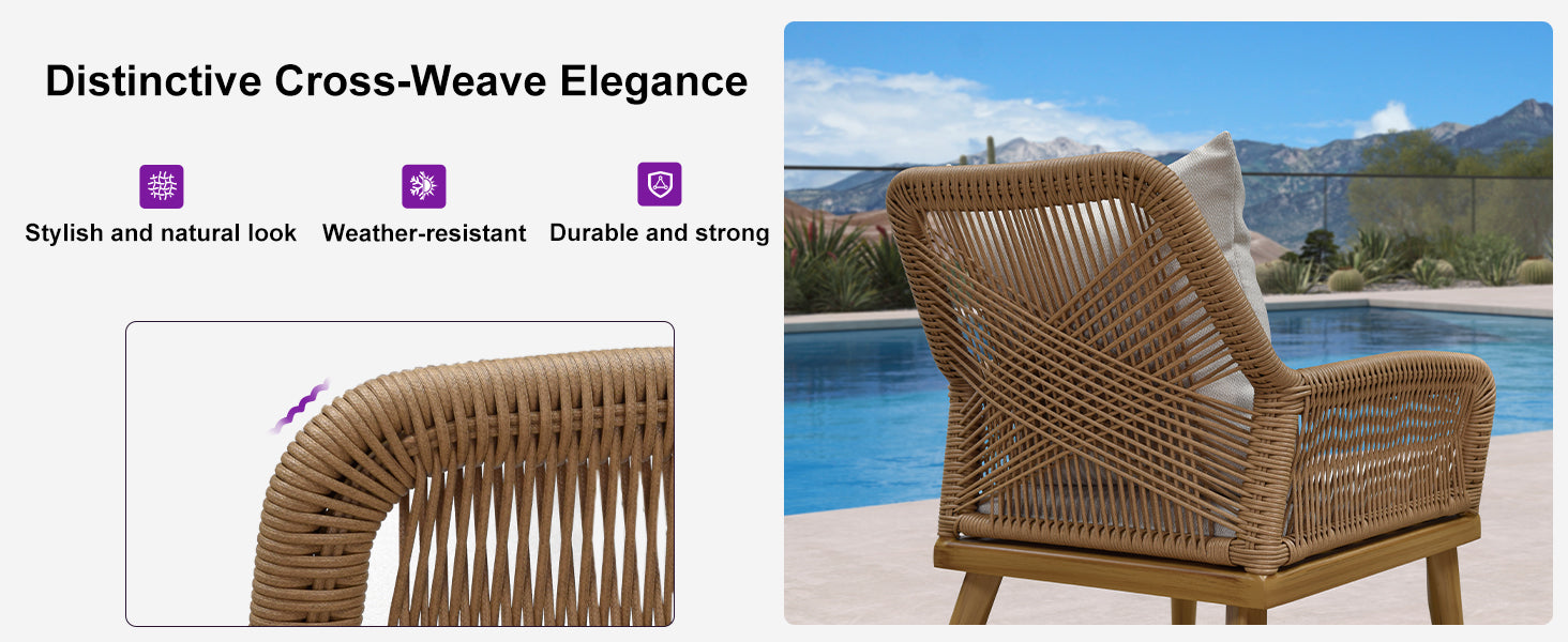 PURPLE LEAF Patio Conversation Set