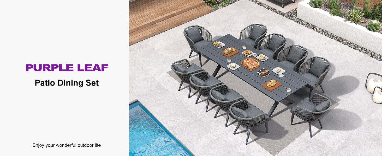 PURPLE LEAF Dining Set