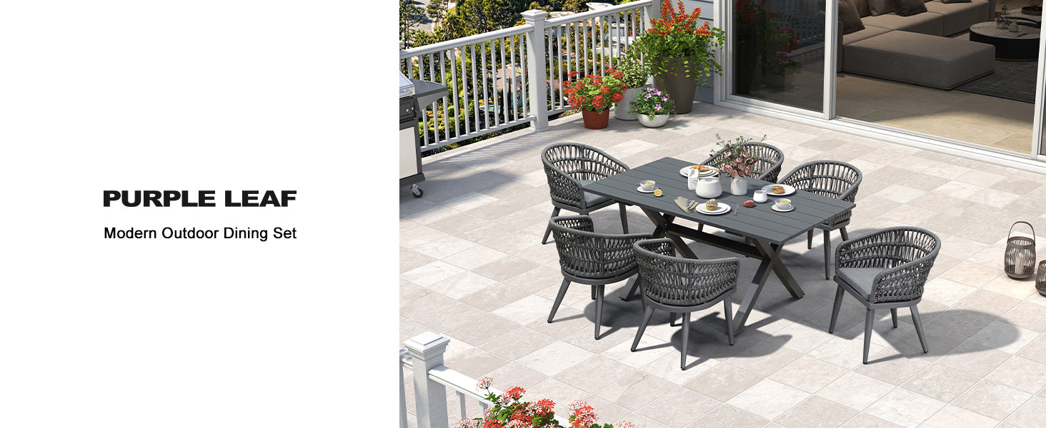 PURPLE LEAF Dining Set