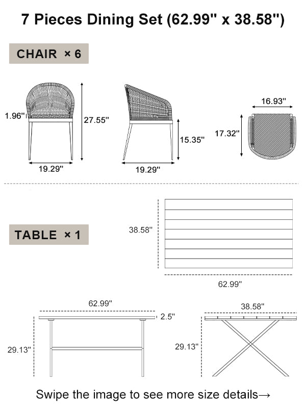 PURPLE LEAF Dining Set
