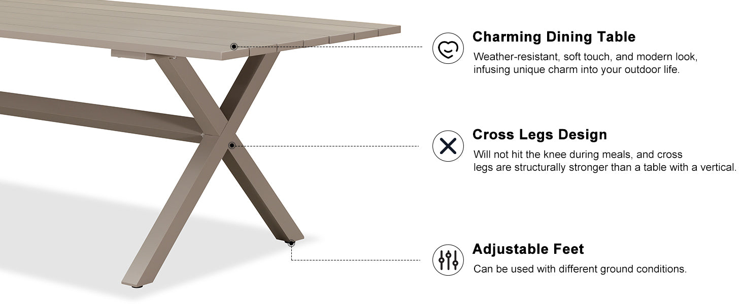 PURPLE LEAF Dining Set