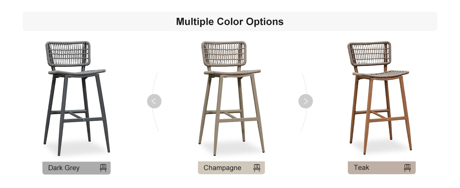 PURPLE LEAF Outdoor Bar Stools