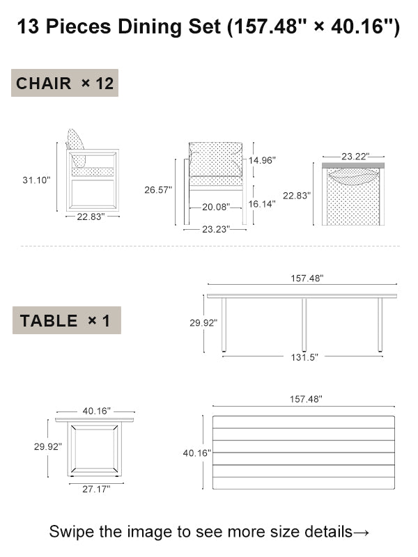 PURPLE LEAF Dining Set