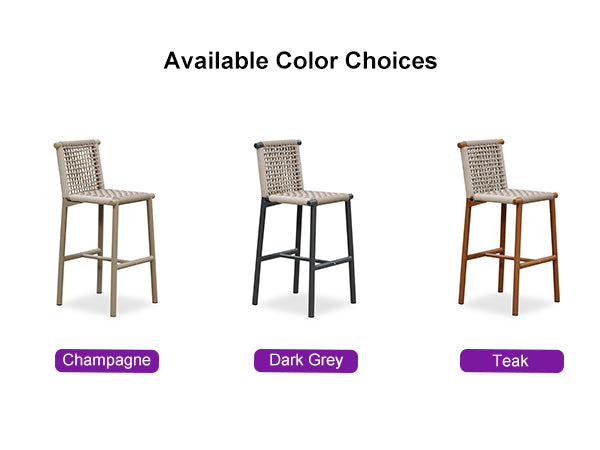 PURPLE LEAF Outdoor Bar Stools